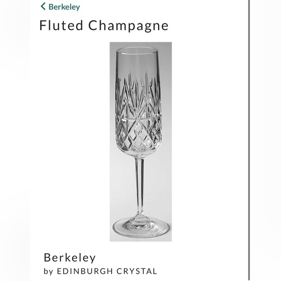Edinburgh, Crystal, champagne, flute, Berkeley - Picture 4 of 5